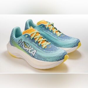 HOKA Men’s  Blue and Yellow Running Shoes